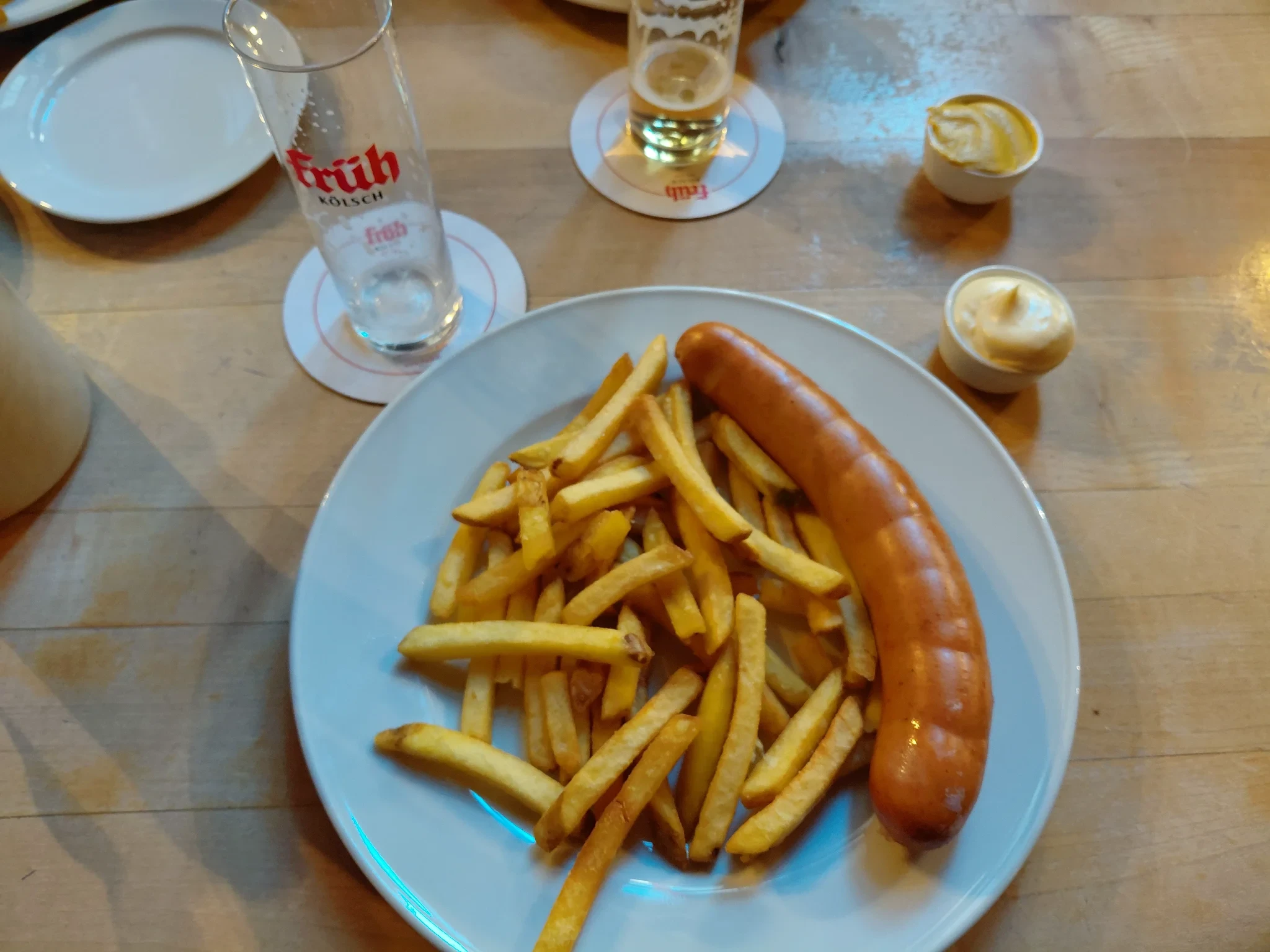 Bockwurst mit pommes